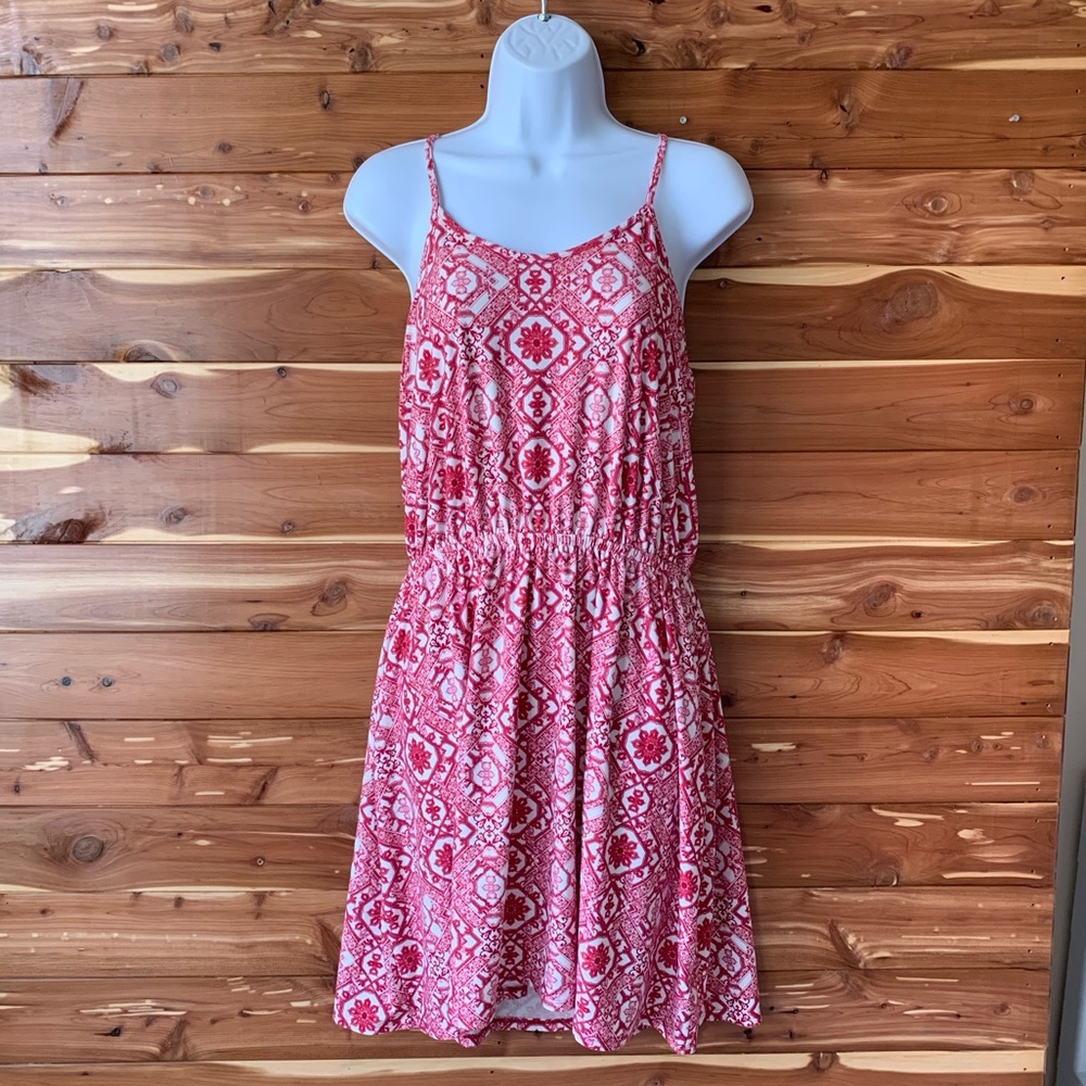Pink rose Sleeveless soft knee length dress large